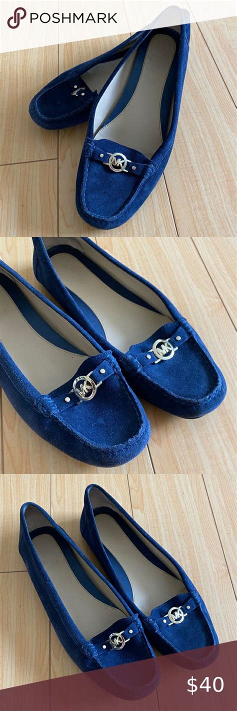 michael kors navy patent shoes|Michael Kors designer flats.